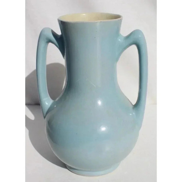 VTG Calif Regal Square Vase Planters Pot Daffodil Design Artist Signed Pottery - Picture 3 of 5